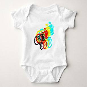 Body Para Bebê MTB da antiga escola/Triais de bicicleta