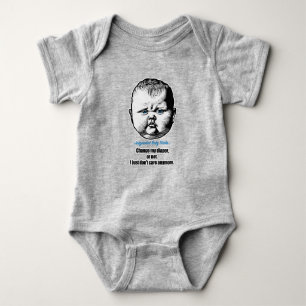 Body Para Bebê Mude a minha fralda, ou não. Não me importo mais