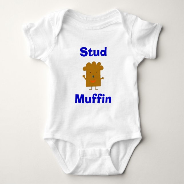 Body Para Bebê muffin, Stuffin, Muffin (Frente)