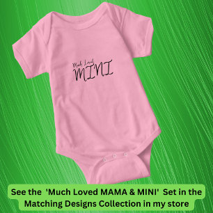 Body Para Bebê Muito Adorada MINI Correspondente À Mãe Filha, Edi