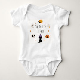 Body Para Bebê "Muito bonito para Spook!" Toddler T-Shirt - Ha Ad