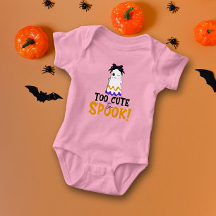 Body Para Bebê Muito Fofo Para Assustar! Halloween Rosa