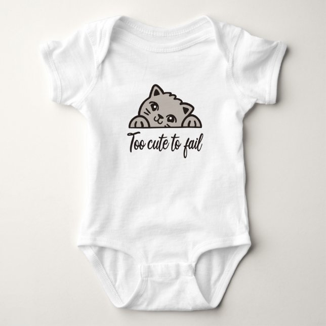 Body Para Bebê Muito fofo para falhar (Frente)