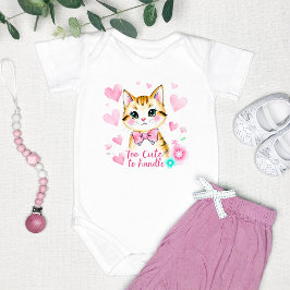 Body Para Bebê "Muito Fofo para Segurar" Adorável