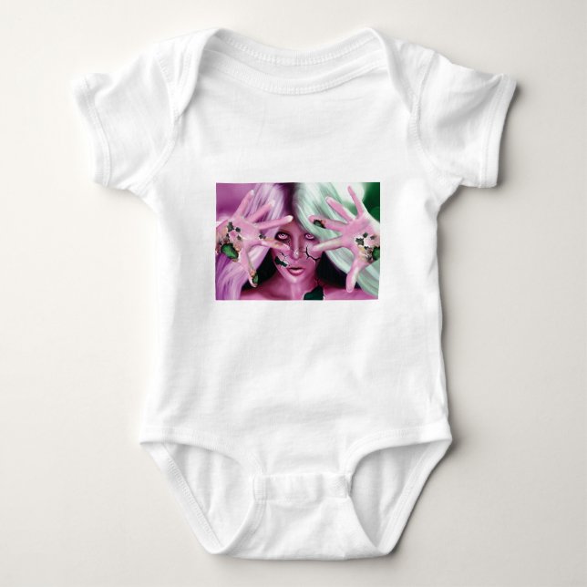 Body Para Bebê Mulher Robótica (Frente)