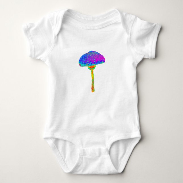 Body Para Bebê Mushroom Love Jersey (Frente)