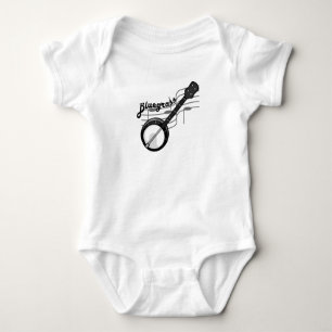 Body Para Bebê Música Bluegrass com banjo