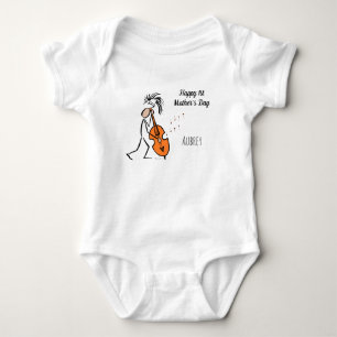 Body Para Bebê Música de baixo duplo