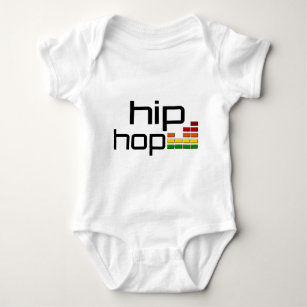 Body Para Bebê Música de Hip Hop com equalizador estereofónico
