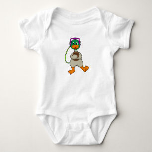 Body Para Bebê Música dos fones de ouvido do Duck