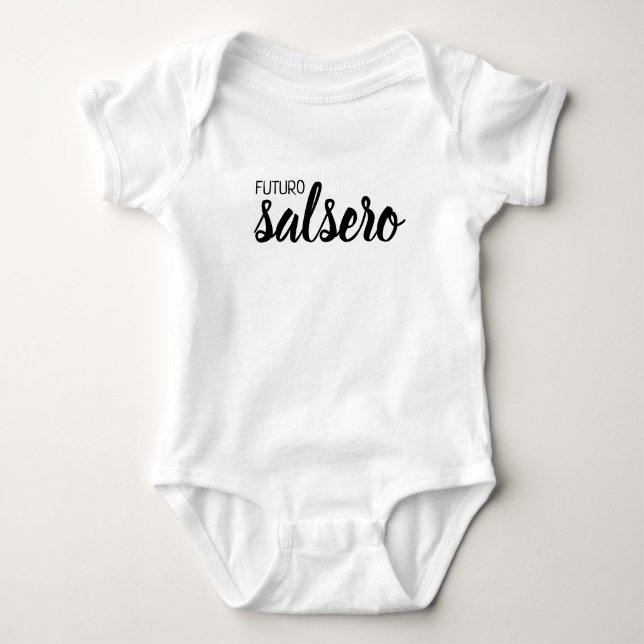 Body Para Bebê Música Latina: Salsa (Frente)