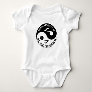 Body Para Bebê Música Yin yang