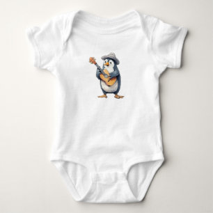 BODY PARA BEBÊ MÚSICO PENGUIN
