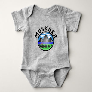 Body Para Bebê Muskoka Design (Versão 2) - Bebê Jersey Bodycase