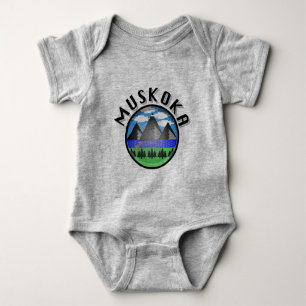 Body Para Bebê Muskoka Design (Versão 2) - Bebê Jersey Bodycase