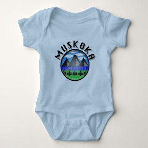 Body Para Bebê Muskoka Design (Versão 2) - Bebê Jersey Bodycase