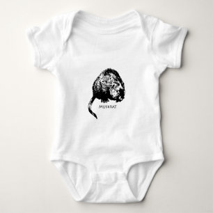 Body Para Bebê Muskrat (ilustração)