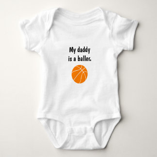 Body Para Bebê “My daddy is a baller.” Basquetebol