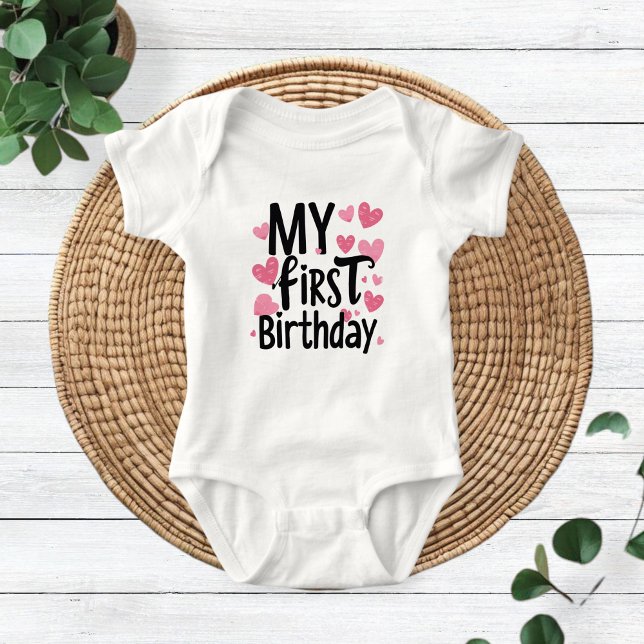 Body Para Bebê My first birthday , birthday for kids (Criador carregado)