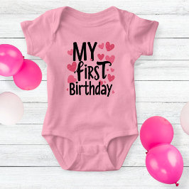Body Para Bebê my first birthday bodysuit for newborn