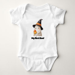 Body Para Bebê My First Boo! – Cute Ghost Halloween Bodysuit for