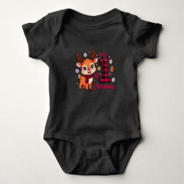 Body Para Bebê My First Christmas T-Shirt 2025 Baby Girl