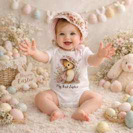 Body Para Bebê My First Easter Baby