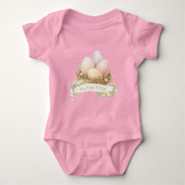 Body Para Bebê My First Easter | Easter Egg Nest T-Shirt