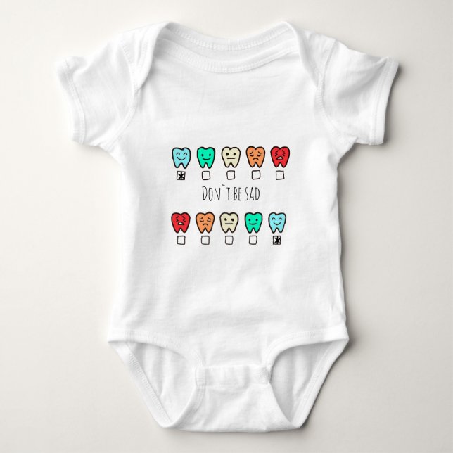 Body Para Bebê "My First Smile" Cute Tooth Baby Bodysuit - Funny  (Frente)