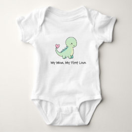 Body Para Bebê My Mom, My First Love Cute Dino bodysuit 