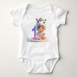 Body Para Bebê Nº 1 Unicorn