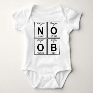 Body Para Bebê N-O-O-B (noob) - Cheio