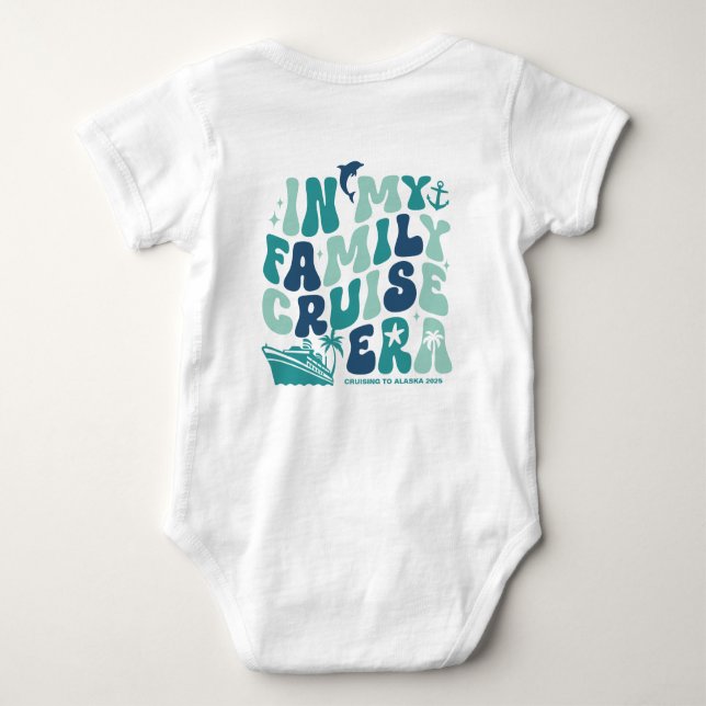 Body Para Bebê Na Minha Família Cruise Era Personalizada, Corresp (Verso)