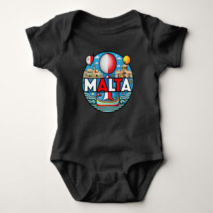 Body Para Bebê Nação Insular Mediterrânica de Malta