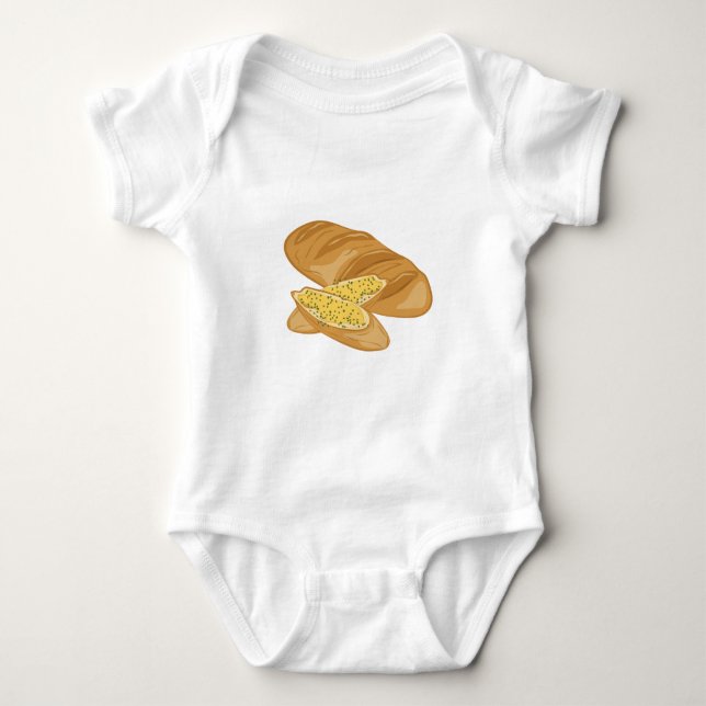 Body Para Bebê Naco de pão (Frente)