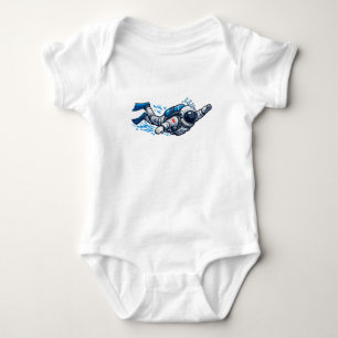 Body Para Bebê Nadador Astronauta
