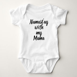 Body Para Bebê Namast'ay com meu Mama Bebê T e One-Zie