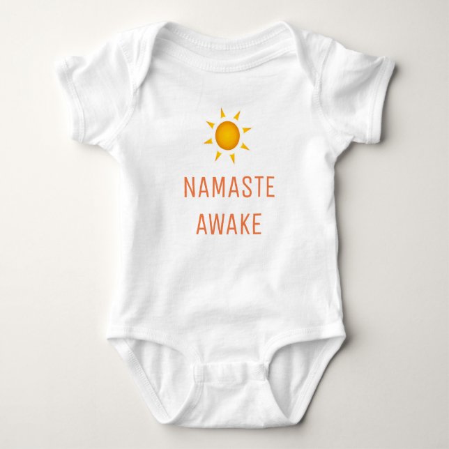 Body Para Bebê Namaste acordado (Frente)