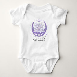 Body Para Bebê Namaste Zen Moon Cycle Lotus Aproveite a Viagem