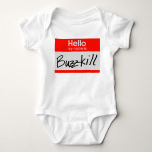 Body Para Bebê Nametag de Buzzkill