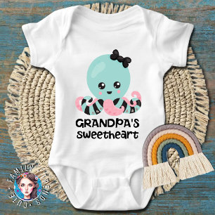 Body Para Bebê Namorada do Vovô Polvo Kawaii
