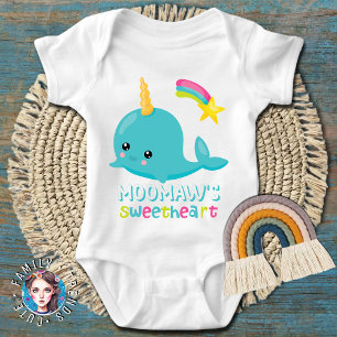 Body Para Bebê Namorada Kawaii de Moomaw Narval