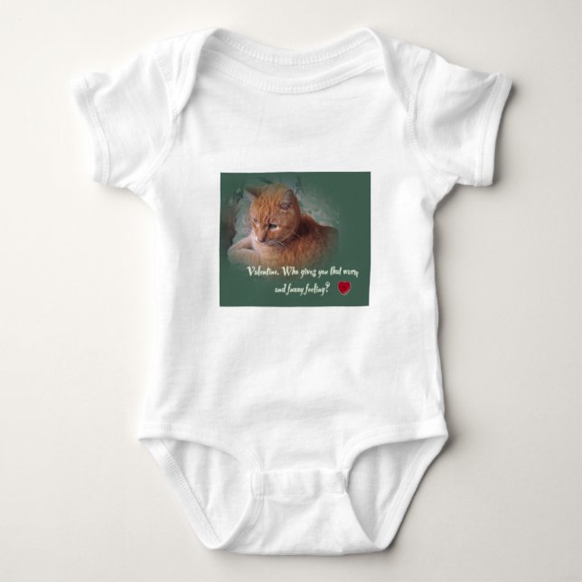 Body Para Bebê Namorados do gato (Frente)