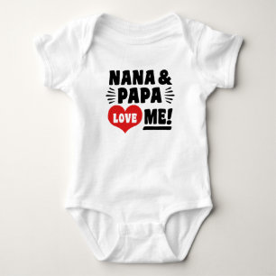 Body Para Bebê Nana e a papá amam-me