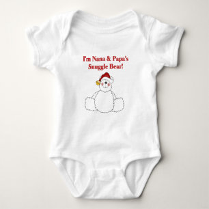 Body Para Bebê Nana e Papa's Snuggle Bear T-shirts e presentes