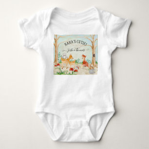 Body Para Bebê Nanas Cutie Deer Fox Baby