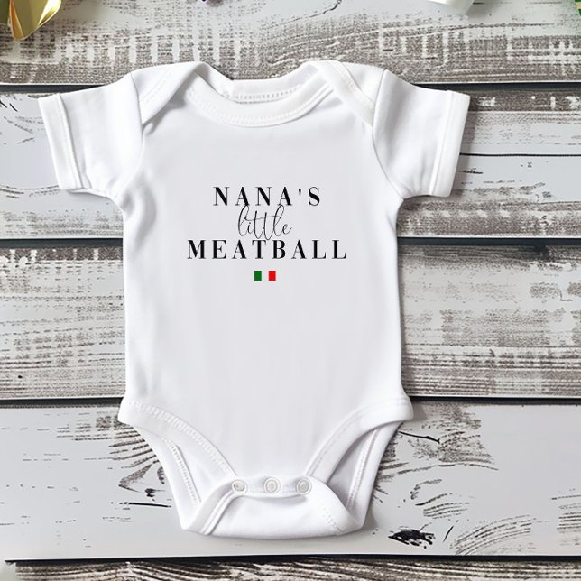 Body Para Bebê Nanas Little Meatball | Bela diversão italiana (Criador carregado)