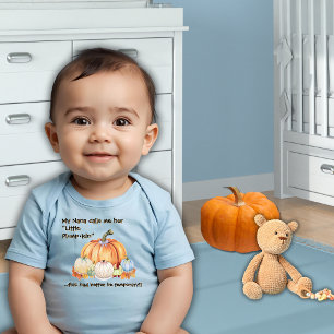 Body Para Bebê Nana's Little Plump ・ kin Engraçado Cotação Azul P