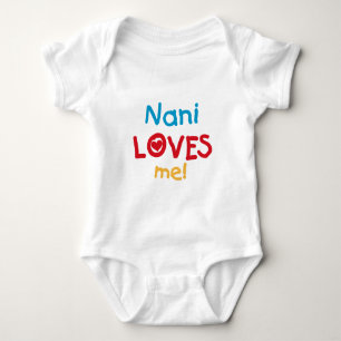 Body Para Bebê Nani me ama T-shirts e presentes