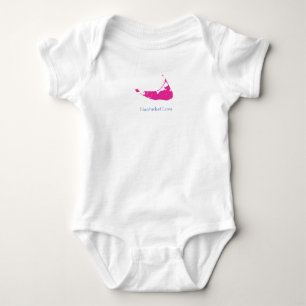 Body Para Bebê Nantucket Bebê Rosa Quente